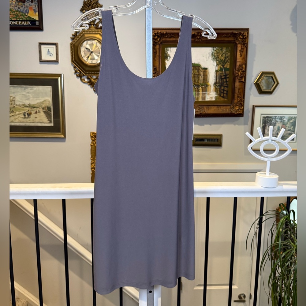 Sympli Sleeveless Lean Dress Size 8 Mushroom Taupe Jersey